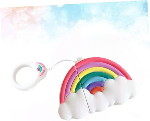 DOITOOL Earphone Cover with Rainbow Protective Case for Hanging Pendant with Rope for Outdoor Activities in Saudi Arabia