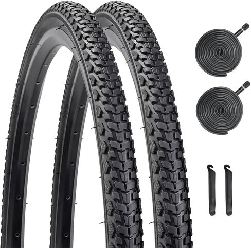 2 PCS 700C Replacement Bike Tire, 700x38C 40-622 Road Bike Tires Compatible with 700 x 36C/37C/38C/39C Bike Bicycle Tires and Tubes in Saudi Arabia