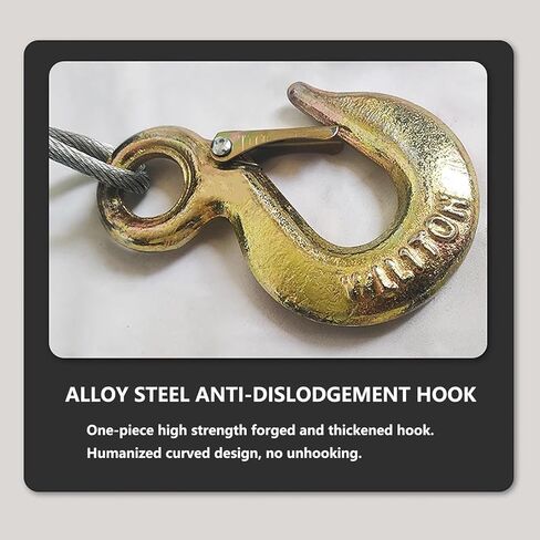 ونش كرنك، ونش مقطورة قارب بسقاطة ثنائي الاتجاه، ونش يدوي عالي التحمل بسعة 1100 كجم/2400 رطل مع حبل سلكي بطول 20 متر/65.6 قدم وخطافات معدنية للمقطورات in Kuwait