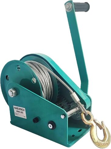 Hand Winch with Cable,2600LBS Heavy Duty Manual Winch Boat Trailer Winch in Saudi Arabia