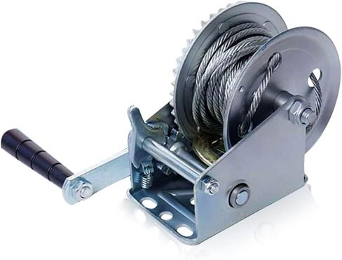 Heavy Duty Hand Winch Boat Trailer Winch Strap, Heavy Duty Manual Crank Winch, Marine Two-Way self-Locking Winch Handle Crank Towing Winch for Boat Trailer Truck in Saudi Arabia