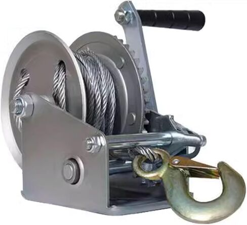 ونش القارب عالي التحمل من الفولاذ 3000 رطل، ونش يدوي مع خطاف، ونش كرنك بسقاطة في اتجاهين لسيارات الدفع الرباعي، ATV، ونش يدوي مع حبل سلكي بطول 26 قدم in Kuwait