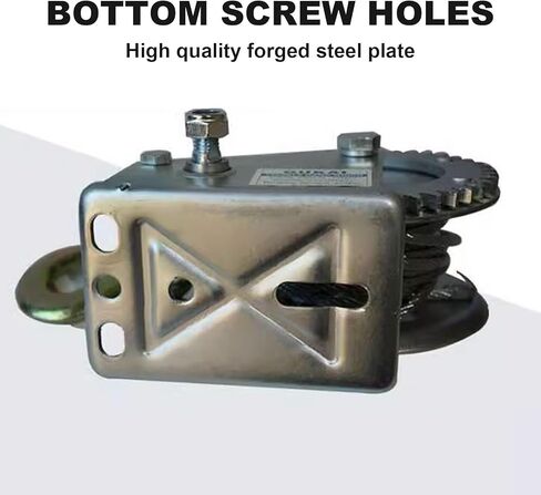 ونش القارب عالي التحمل من الفولاذ 3000 رطل، ونش يدوي مع خطاف، ونش كرنك بسقاطة في اتجاهين لسيارات الدفع الرباعي، ATV، ونش يدوي مع حبل سلكي بطول 26 قدم in Kuwait