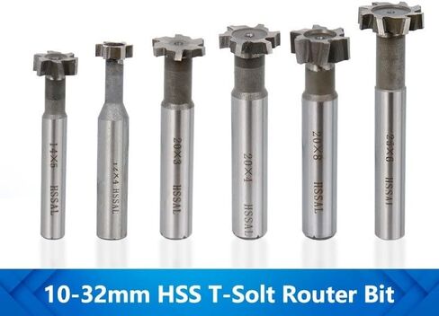 1pcs HSS T-Slot Cutter 8-32mm Metal Keyway Endmills CNC Milling Tool HSS T Slot Milling Cutter Welded Rough Insert End Mill in Kuwait