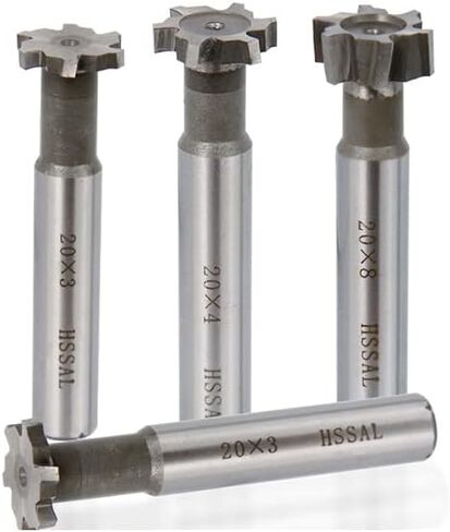 1pcs HSS T-Slot Cutter 8-32mm Metal Keyway Endmills CNC Milling Tool HSS T Slot Milling Cutter Welded Rough Insert End Mill in Kuwait