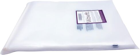 حزمة كومبو Wowfit 400 قيراط - 6x9,8x10,9x12,11x14 بوصة أكياس بولي شفافة ذاتية الغلق مع تحذير من الاختناق، لاصق قوي، غير قابل للإغلاق، عدد 400، متوافق مع FBA in Kuwait