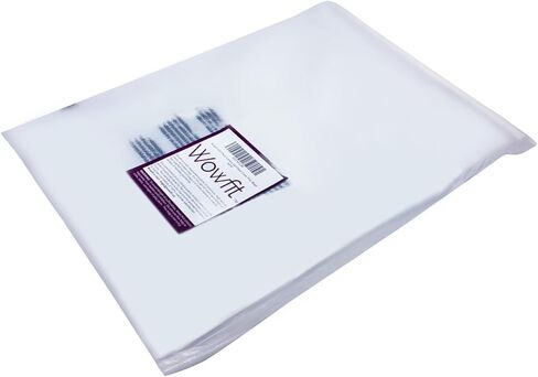 حزمة كومبو Wowfit 400 قيراط - 6x9,8x10,9x12,11x14 بوصة أكياس بولي شفافة ذاتية الغلق مع تحذير من الاختناق، لاصق قوي، غير قابل للإغلاق، عدد 400، متوافق مع FBA in Kuwait