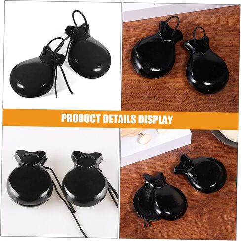 Yardwe Wood Castanets for Adults Dance Women Accessories Finger Castanets Musical Instrument Toys in Saudi Arabia