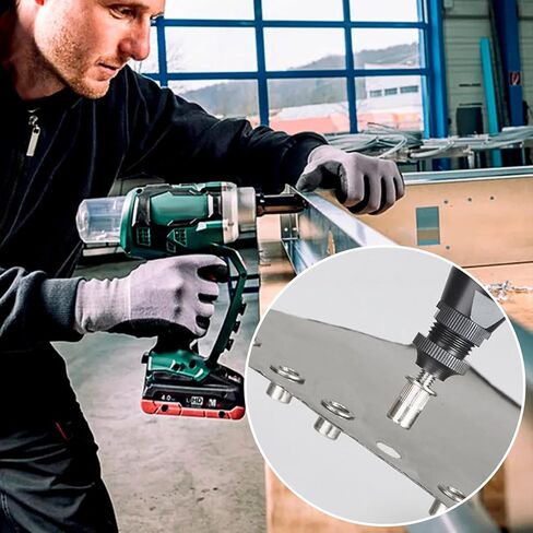 100 قطعة 1/4-20 صواميل برشام، 1/4-20 UNC صواميل شفة ألومنيوم، جسم مخرش برأس مسطح صامولة إدراج ملولبة للمنزل والصناعة والبناء in Kuwait