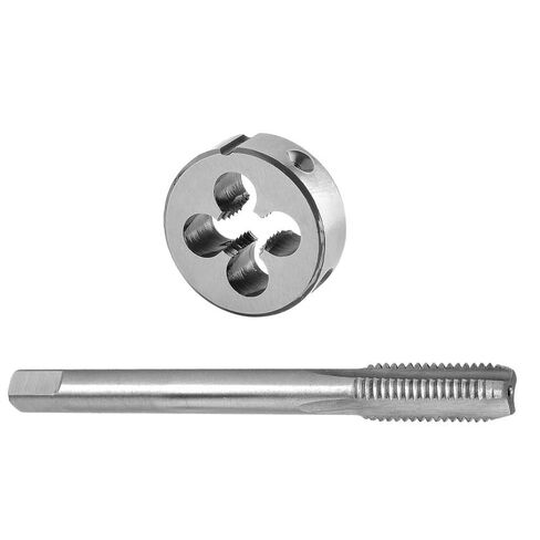 Metric M8x1.25 Tap and Die Set Right Hand，M8x1.25 HSS Machine Thread Tap & Round Die in Saudi Arabia