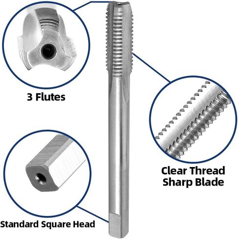 Metric M8x1.25 Tap and Die Set Right Hand，M8x1.25 HSS Machine Thread Tap & Round Die in Saudi Arabia