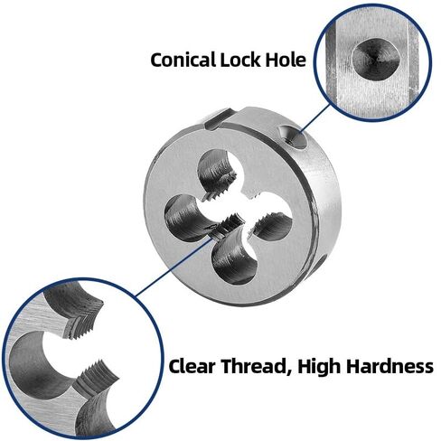 Metric M8x1.25 Tap and Die Set Right Hand，M8x1.25 HSS Machine Thread Tap & Round Die in Saudi Arabia
