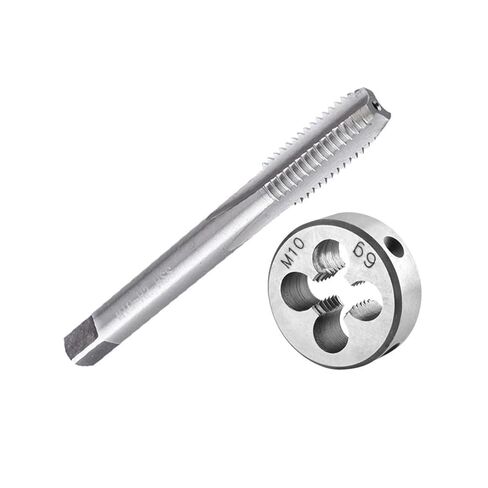 M10x0.5 M10x0.75 M10x1 M10x1.25 M1.5 Tap and Die Set Right Hand, Machine Thread Tap & Round Die(M10x0.5) in Kuwait