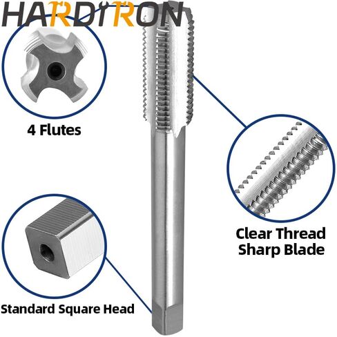 Hardiron M14 X 1 Tap and Die Set Left Hand, M14 x 1.0 Machine Thread Tap & Round Die in Kuwait