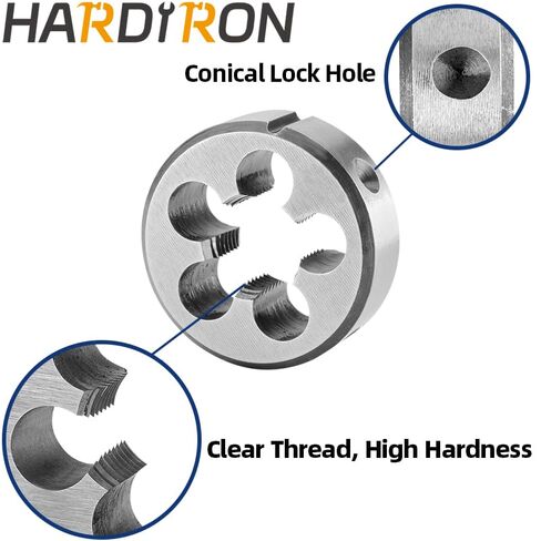 Hardiron M14 X 1 Tap and Die Set Left Hand, M14 x 1.0 Machine Thread Tap & Round Die in Kuwait