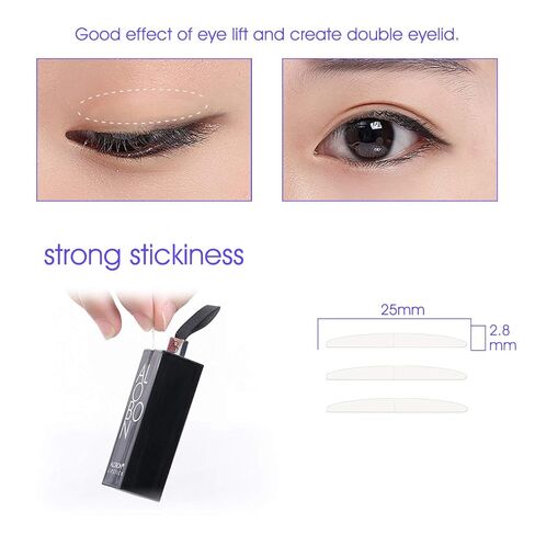 168 Pairs Ultra Invisible Two-sided Sticky Double Eyelid Tapes Stickers for Heavy Saggy Droopy Hooded Eyelids, Medical Fiber Self-adhesive Strips in Saudi Arabia