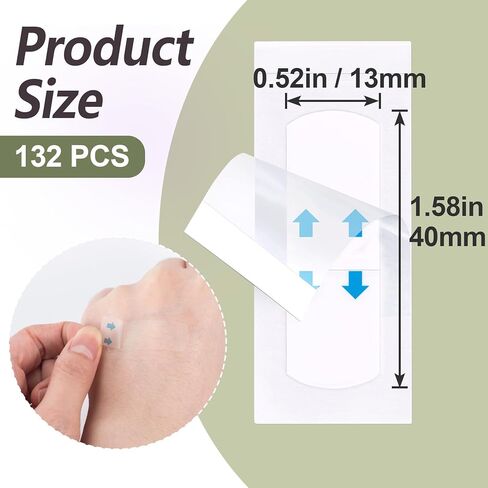 132PCS Invisible Face Improving Tape, Breathable Hypoallergenic Face Tape Improving, Waterproof Quick Sticker Face Tapes for Double Chin, Sagging Skin, Wrinkles in Saudi Arabia