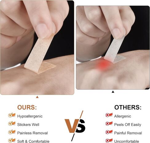 Medical Paper Tape 12 Rolls,Nose Tapes,Surgical Tape, Breathable for Sensitive Skin Wound Dressing Tape,0.5 inch x 10 Yards,First Aid Bandage,Earring,Face,Wound Care in Kuwait