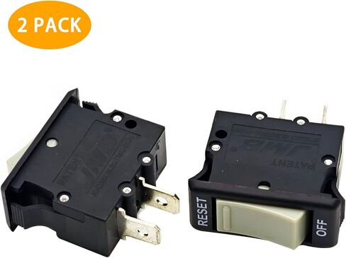 2 Pieces Power Entry On/Off Switch 186726 Works with Treadmill, Cycle Bike,15A, 125VAC, 50VDC in Saudi Arabia