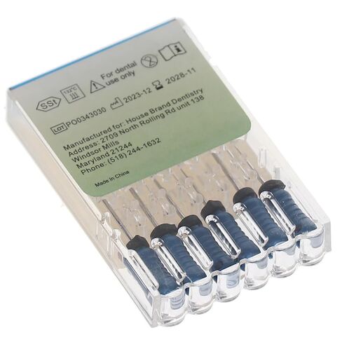 400488 HSB Hedstrom Endodontic Files 31mm #30 Blue Stainless Steel 6/Pk in Saudi Arabia