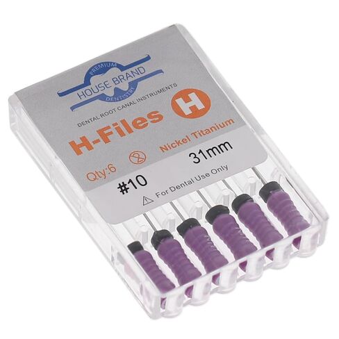 400433 HSB Hedstrom Endodontic Files NiTi 31mm #10 6/Pk in Saudi Arabia