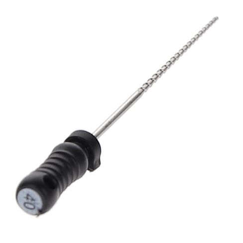 400490 HSB Hedstrom Endodontic Files Stainless Steel 31mm #40 Black 6/Pk in Saudi Arabia