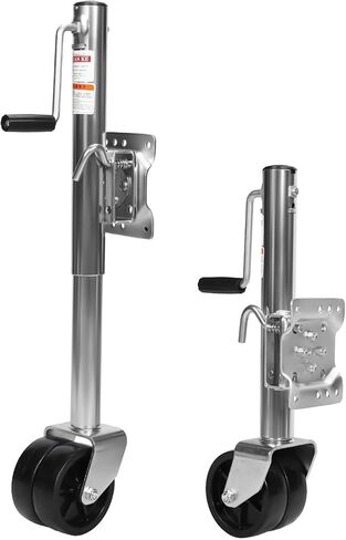 2000 lbs Boat Trailer Jack with Wheel Heavy Duty Swivel Boat Jack 10 Inch Lift Bolt-on Tongue Trailer Jacks Fit for RVs Boats and Utility Trailers in Kuwait