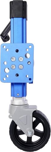 Gecheer Heavy Duty Aluminum Trailer Jack for 3 in x 5 in Tongue, 1800 lb Capacity, 10 in Travel, Blue, Sidewind Handle with Swivel Base in Saudi Arabia