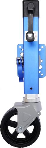 Gecheer Heavy Duty Aluminum Trailer Jack for 3 in x 5 in Tongue, 1800 lb Capacity, 10 in Travel, Blue, Sidewind Handle with Swivel Base in Saudi Arabia
