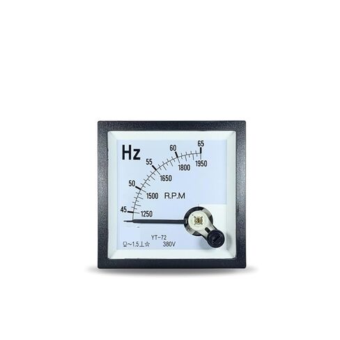 YT72 Tachometer Frequency Meter Integrated Dual Scale Display 45-65Hz 45-55Hz 100V 110V 220V 380V 50Hz 60Hz 1350-1950rpm 1350-16 1Pcs(45-65Hz 380V) in Saudi Arabia