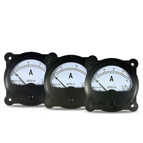 62T51 Pointer AC Ammeter Black Circular 5A 10A 20A 30A 50A 75/100 150 200 300 CT Transformer Marine 1Pcs(AC 1000-5A) in Saudi Arabia