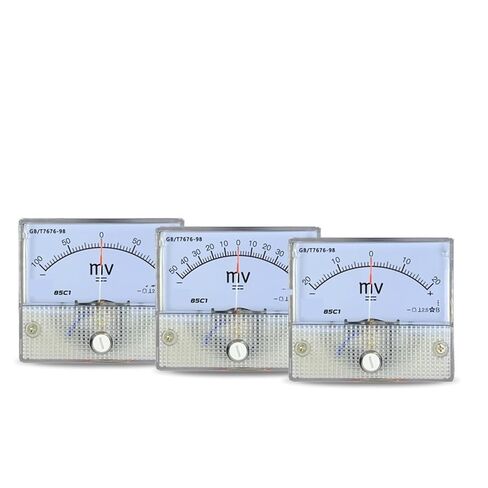 85C1 DC Positive and Negative Millivoltmeter Bidirectional Pointer Meter ± 20mV 25mV 50mV 75mV 100mV 500mV Voltmeter 1Pcs(-200mV to 200mV) in Saudi Arabia
