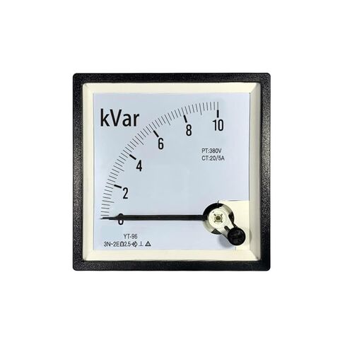CP96 380V Three-Phase Reactive Power Meter 100kVar 500kVar 2MVar Pointer Kilowatt YT96 90 1Pcs(400kVar 380V 800-5A) in Saudi Arabia