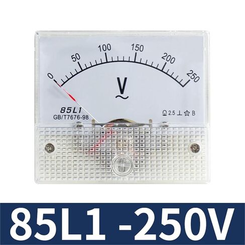 85L1-V Analog AC Voltmeter 0-250V 300V 450V 500V Panel-Mounted Pointer Voltage Meter 1Pcs(0-250V) in Saudi Arabia