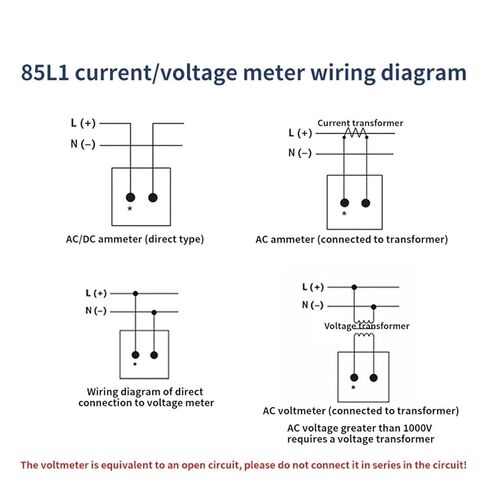 85L1-V Analog AC Voltmeter 0-250V 300V 450V 500V Panel-Mounted Pointer Voltage Meter 1Pcs(0-250V) in Saudi Arabia