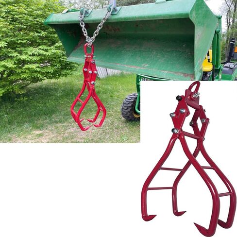 WRLWY28in خطاف مخلب الأخشاب - ملقط رفع جذوع الأشجار شديد التحمل للانزلاق والتسجيل - أداة انتزاع الخشب المتينة والكلاب in Kuwait