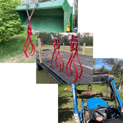 WRLWY28in خطاف مخلب الأخشاب - ملقط رفع جذوع الأشجار شديد التحمل للانزلاق والتسجيل - أداة انتزاع الخشب المتينة والكلاب in Kuwait