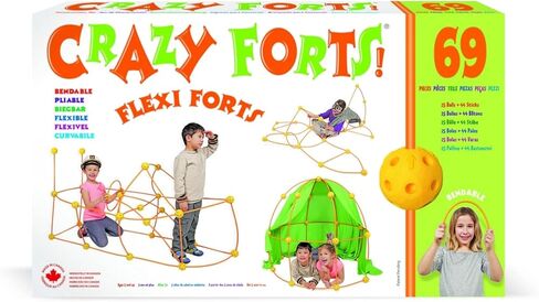 – Fort Building Kit for Kids – Indoor Creative STEM Building Construction Toy – Durable and Portable kit to Encourage Team Building Skills and Creative Thinking– 69 Pieces in Saudi Arabia