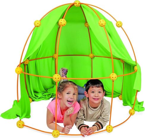 – Fort Building Kit for Kids – Indoor Creative STEM Building Construction Toy – Durable and Portable kit to Encourage Team Building Skills and Creative Thinking– 69 Pieces in Saudi Arabia