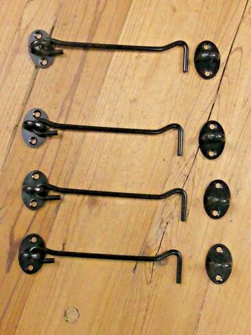 TM AKPMBWDO 4 Pack 6' Stainless Steel Hook and Eye Barn Door Latch in Saudi Arabia