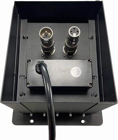 PROCRAFT Mini Gap LID Feed-Thru RECESSED Stage Pocket/Floor Box w/ 1 Wired AC 1 XLR Female 1 XLR Male Made in USA in Kuwait