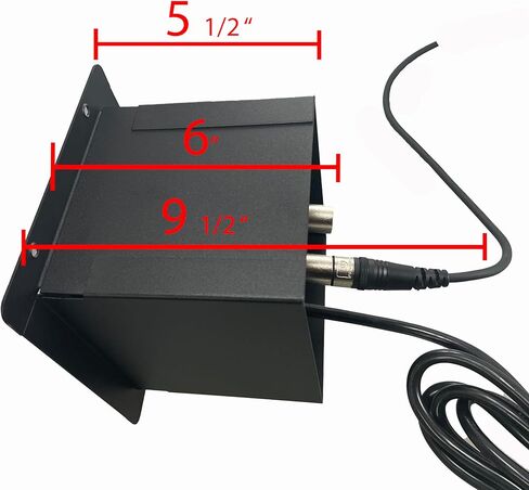 PROCRAFT Mini Gap LID Feed-Thru RECESSED Stage Pocket/Floor Box w/ 1 Wired AC 2 XLR Female 1 XLR Male in Kuwait