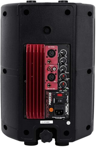 Rockville DJ PA Bundle: RPG8 8" Powered 400W Peak / 100W RMS 2-Way Speaker, RVES05 Heavy Duty Tripod Stand, RWM61U UHF Wireless Headset & Guitar Mic System, 3-Items in Saudi Arabia