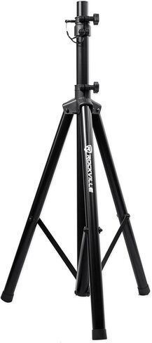Rockville DJ PA Bundle: RPG8 8" Powered 400W Peak / 100W RMS 2-Way Speaker, RVES05 Heavy Duty Tripod Stand, RWM61U UHF Wireless Headset & Guitar Mic System, 3-Items in Saudi Arabia