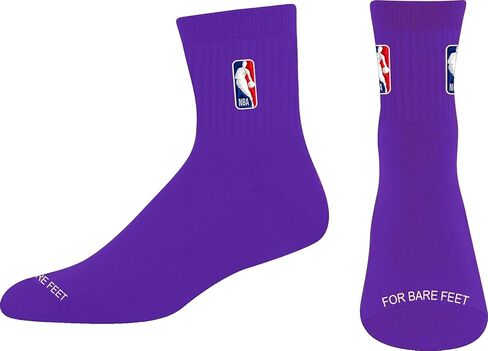 For Bare Feet NBA CLASSIC LOGOMAN Quarter Sock, Purple, Size Large in Saudi Arabia