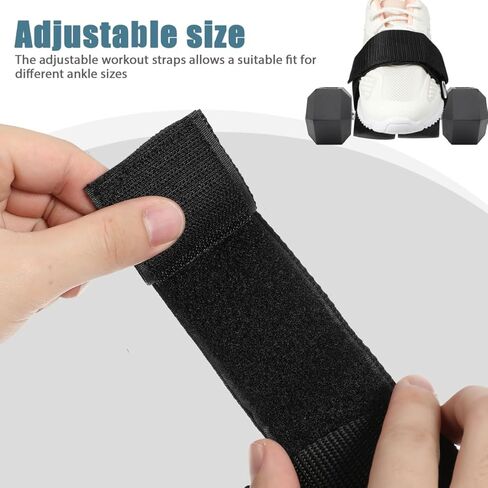BESPORTBLE Feet Dumbbell Attachment 1 Pair Adjustable Ankle Weights Strap for Leg Extensions Hamstring Curls Hip Flexor Glute Kickbacks Home Gym Workout Gear in Saudi Arabia