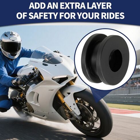 20 Pcs Motorcycle M6 Rubber Grommets Flat Rubber Motorcycle Washers Replacement Accessories For Fairing Cowling in Saudi Arabia