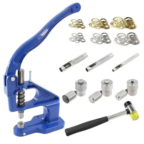 Heavy Duty Grommet Tool Kit Hand Press Grommet Machine 3000pcs Grommets Eyelets with 3 Dies #0#2#4, Punch Hole Tools Double Head Rubber Hammer for Fabric Tarps Leather Canvas Bags Shoes in Saudi Arabia