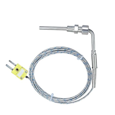 مسبار حراري مزدوج لدرجة حرارة العادم من النوع K، مستشعر درجة حرارة العادم مقاس 1/8 بوصة NPT | كابل 76 بوصة، نطاق -50 درجة فهرنهايت إلى 2000 درجة فهرنهايت | مناسب لتطبيقات الشاحن التوربيني وضبط الأداء البحري in Kuwait