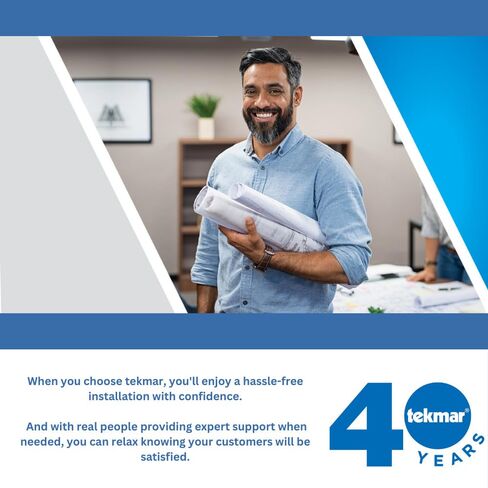 تيكمار بلاطة الاستشعار 079 | يستخدم لاستشعار درجة حرارة الأرضية في تطبيقات التدفئة الأرضية | غلاف رفيع يسمح بالتركيب التحديثي بين مساحات البلاط | سلك بطول 10 بوصات (3 أمتار). in Kuwait